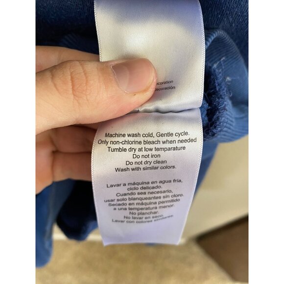 Hurley Mens Blue Fleece Hoodie L Pullover‎ Sweatshirt pullover cotton hooded - Picture 7 of 8